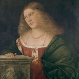 Giovanni Busi detto Cariani, Ritratto di donna (La Schiavona)