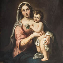 Henry Eugene Delacroix, Madonna con Gesù Bambino